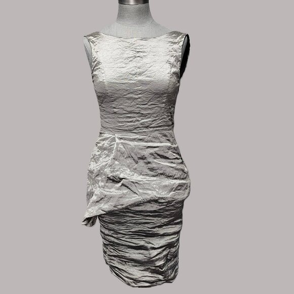 Sarah Pacini Set - Crinkle Dress with Cropped Jacket - Picture 5 of 8